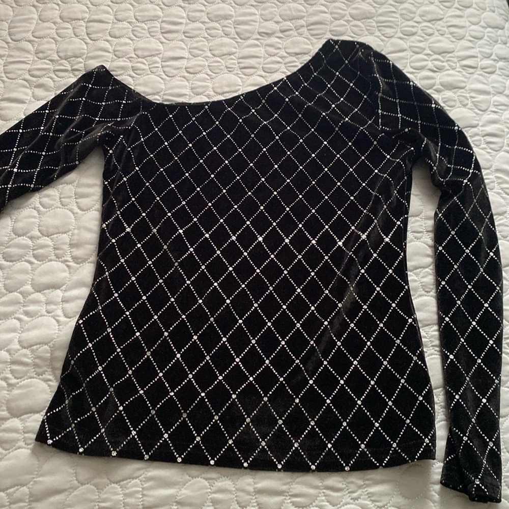 Black long sleeve top